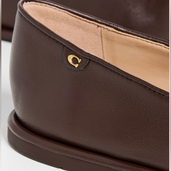 Coach Dark Brown Leather Flats - Picture 8 of 11